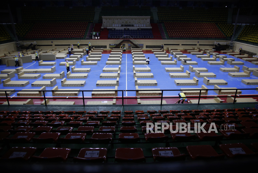 Kasus Covid-19 Melonjak, Thailand Sulap Stadion Jadi RS Darurat